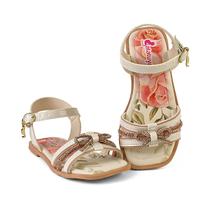 Sandália Feminina Infantil Rasteirinha Brilho Laço Off White Mzkid Sandália Feminina Infantil Rasteirinha Brilho Laço Off White Mzkid
