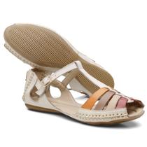 Sandalia Feminina Ipê Mulato Couro Rasteirinha Artesanal Ortopedica Cor Off White 710 Sandalia Feminina Ipê Mulato Couro Rasteirinha Artesanal Ortopedica Cor Off White 710