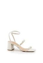 Sandália Feminina Jana Offwhite Com Dourado Tiras Off White