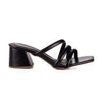 Sandália Feminina Jjojo Isadora Salto Médio Grosso 5cm