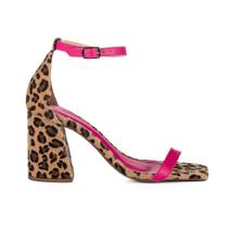 Sandália Feminina Jjojo Kéfera Salto Alto Grosso 9 Cm