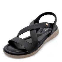 Sandália Feminina Lia Line Anabela REF: 2347-71832 COURO FLOATHER