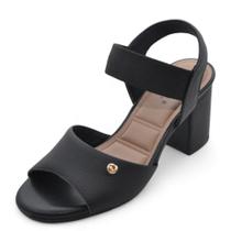 Sandália Feminina Lia Line Salto Médio REF: 2343-71806 COURO FLOATHER