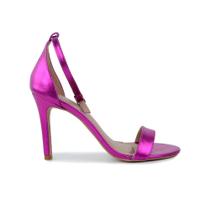 Sandalia Feminina Lugo Couro Cristal Pink - 0476