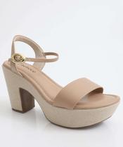 Sandália Feminina Meia Pata Bebecê Off White-11074