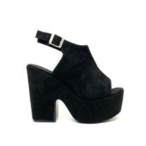 Sandália Feminina Meia Pata Open Boot Salto Alto Grosso Confortável Fechada Inverno Sandália Feminina Meia Pata Open Boot Salto Alto Grosso Confortável Fechada Inverno