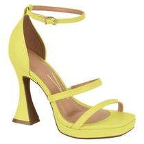 Sandália feminina meia pata salto alto ampulheta carretel taça Vizzano 6481.102 neon Sandália feminina meia pata salto alto ampulheta carretel taça Vizzano 6481.102 neon