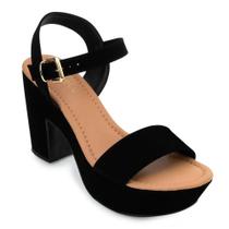 Sandália Feminina Meia Pata Salto Grosso Bebecê T5121-524 / (64966)