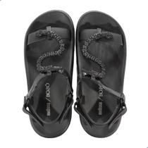 Sandália Feminina Melissa Papete + Bo.Bô Adulto Preto