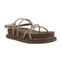 Sandália Feminina Melshoes Bronze Sandália Feminina Melshoes Bronze