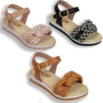 Sandalia feminina menina confortavel linha premium 20 ao 27 nozinho Sandalia feminina menina confortavel linha premium 20 ao 27 nozinho