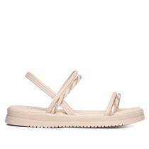 Sandália Feminina Mississipi Flatform Napa Strass Bege Sandália Feminina Mississipi Flatform Napa Strass Bege