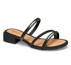 Sandália Feminina Mississipi Tamanco Salto Baixo Bloco MI991