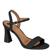 Sandalia Feminina Moda Conforto Salto Grosso Fivela Casual