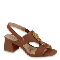 Sandália Feminina Modare Conforto Salto Baixo Grosso 7172127 - Avelã - 39