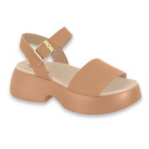 Sandalia Feminina Modare Conforto Solado Alto Leve Nobuck Ref: 7210.103