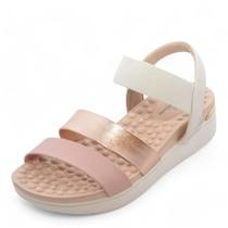 Sandália Feminina Modare Flatform REF: 7151119 METALIZDO-NAPA PELE STRECH-ELASTICO Sandália Feminina Modare Flatform REF: 7151119 METALIZDO-NAPA PELE STRECH-ELASTICO