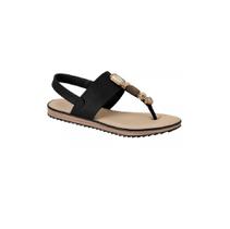 Sandalia feminina modare napa floather nature pedras preto ref: 7141.120