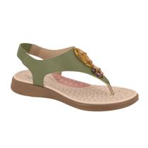 Sandalia Feminina Modare Ortopedica Esporão Fascite Plantar Elastico Pedras Ref: 7174.123