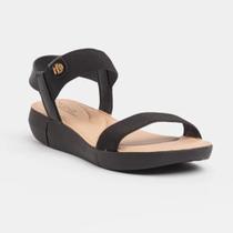 Sandália Feminina Modare Preto Confortável e Casual