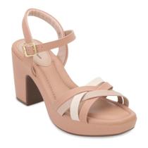 Sandália Feminina Modare Salto Alto Meia Pata Ultra Conforto
