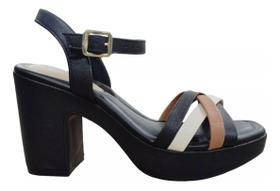 Sandalia Feminina Modare Salto Bloco Meia Pata 7203.102