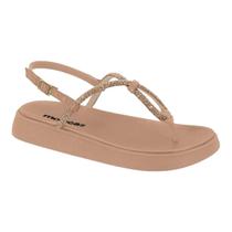 Sandalia Feminina Moleca 5499.100 Flat Macia Ultraleve Confortavel