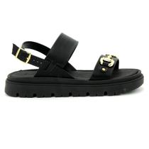 Sandalia Feminina Moleca 5504.107 Papete Flatform Conforto