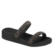 Sandália Feminina Moleca Conforto Strass Brilho 5508.100