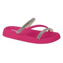 Sandalia feminina moleca cristal 5469.121 sandalia casual flatform