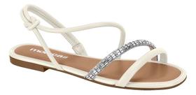 Sandalia Feminina Moleca Flat Brilhante Calce Facil 5435.543 Sandalia Feminina Moleca Flat Brilhante Calce Facil 5435.543