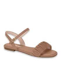 Sandalia Feminina Moleca Flat Brilhante Calce Facil 5435.544