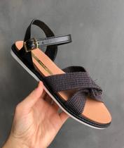 Sandália Feminina Moleca Napa Preto