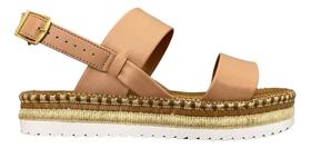 Sandália Feminina Moleca Papete Flatform Corda