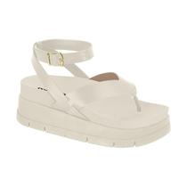 Sandália Feminina Moleca Plataforma Papete Dedo Anabela Flat