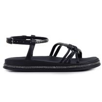 Sandália Feminina Moleca Preta - 5509 Sandália Feminina Moleca Preta - 5509