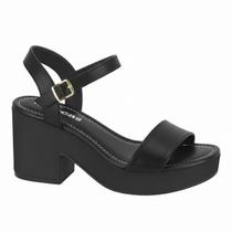 Sandália Feminina Moleca Salto Bloco Meia Pata 5549.102 Sandália Feminina Moleca Salto Bloco Meia Pata 5549.102