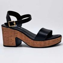 Sandália Feminina Moleca Salto Meia Pata Confy Leve 5549.102