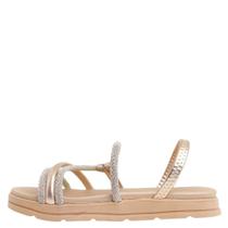 Sandália feminina moleca strass 5490.113 Sandália feminina moleca strass 5490.113