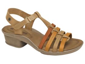 Sandália feminina new face 24351 em couro salto bloco 4 cm Sandália feminina new face 24351 em couro salto bloco 4 cm