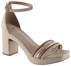 Sandália Feminina Nude Via Uno Sandália Feminina Nude Via Uno