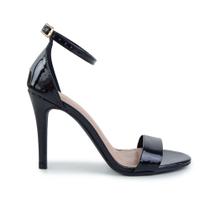 Sandália Feminina Offline Salto Alto Verniz Preta - 5302 Sandália Feminina Offline Salto Alto Verniz Preta - 5302