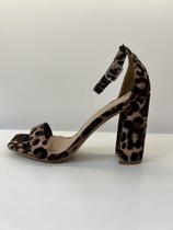 Sandália Feminina Onça salto bloco Sandália Feminina Onça salto bloco