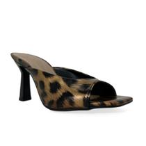 Sandália Feminina Onça Salto Taça Dedos Aberto Open Toe 201