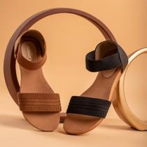 Sandália feminina ortopédica confortável anatômica rasteirinha 259