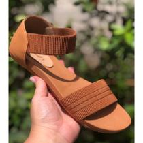 Sandália Feminina Ortopédica Elástico Calce Fácil Super Confortável Sandália Feminina Ortopédica Elástico Calce Fácil Super Confortável