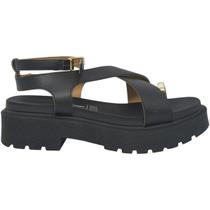 Sandália Feminina Papete Casual Dia a Dia Passeio com Dedeira Flat Form Tratorada Vizzano 6499.122