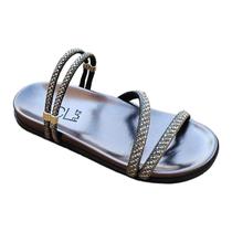 Sandalia feminina papete cl flat 2 em 1 - bk347