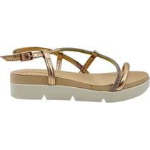 Sandália Feminina Papete FlatForm Casual Dia a Dia com Brilho Ultra Conforto Beira Rio 8387.531