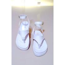 Sandália feminina papete flatform de amarrar de luxo